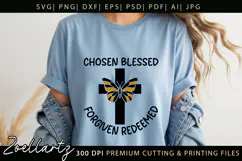 Chosen Blessed SVG for Cricut Christian T-shirt Mug Design Product Image 4