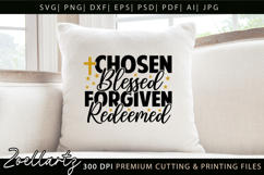 Chosen Blessed SVG for Cricut Christian T-shirt Mug Design Product Image 3