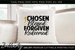 Chosen Blessed SVG for Cricut Christian T-shirt Mug Design Product Image 3