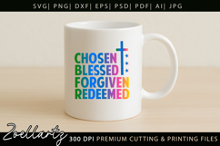 Chosen Blessed SVG Jesus Faith Christian T-shirt Mug Design Product Image 4