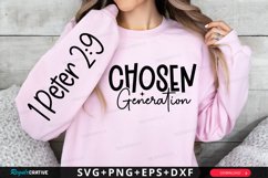 Chosen Generation Sleeve SVG, Christian SVG Design Product Image 1
