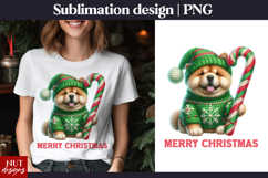 Merry Christmas tshirt Crochet Christmas Dog Chow Chow Product Image 1