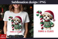 Shih Tzu tshirt Knitted Christmas sublimation Dog lover gift Product Image 1