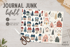 Cozy Christmas Village Journal Junk Christmas houses Paper Product Image 1