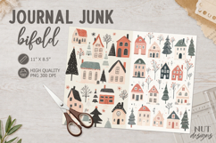 Nordic Christmas Village Journal Junk Christmas houses Product Image 1