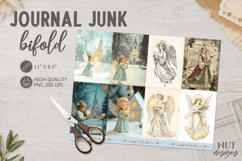 Angel Journal Junk bifold Vintage Christmas Ephemera Product Image 1