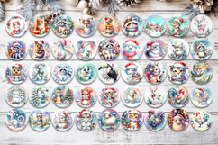 Christmas Ornaments Bundle | Cute Watercolor Animals Product Image 4