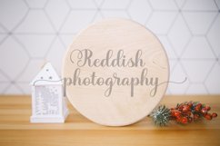 Round wood sign mockup JPG 300 dpi, blank wood sign mockup Product Image 1