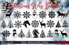 Christmas SVG Bundle | Winter Decorations | New Year SVG Product Image 1
