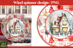 Christmas wind spinner Snowmen family Wind Spinner PNG Product Image 1