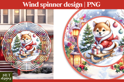 Christmas wind spinner Shiba Inu Christmas Dog Wind Spinner Product Image 1