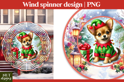 Christmas Puppy Wind Spinner PNG Christmas Dog Wind Spinner Product Image 1