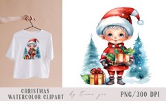 Cute watercolor Christmas gnome pillow sublimations- 3 png Product Image 6