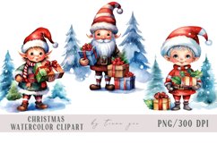 Cute watercolor Christmas gnome pillow sublimations- 3 png Product Image 5