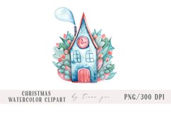 Watercolor Christmas clipart BUNDLE sublimation- 3 png files Product Image 3