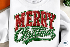 Retro Glitter Christmas Png Product Image 1