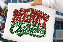 Retro Glitter Christmas Png Product Image 4