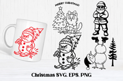 Christmas SVG design | Christmas silhouette SVG Product Image 1