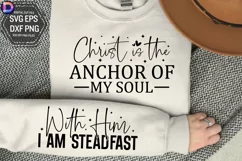 Christ is the anchor of my soul Sleeve SVG Product Image 1
