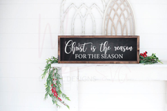 Christ Is The Reason For The Season SVG | Christian Sign Svg Product Image 3
