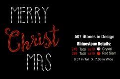 Christmas Rhinestone Shirt Template - Merry CHRIST mas Product Image 2