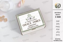 Christening Keepsake Bundle Laser Cut. Wooden Memory Box SVG Product Image 10