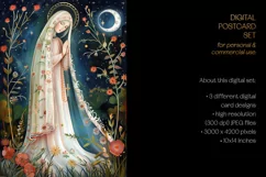 The Virgin Mary Postcard & Art - 3 JPEG Files Product Image 4