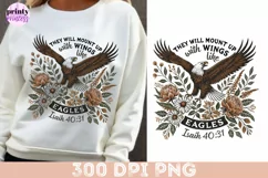 Bible Verse png file, Vintage Eagle Sublimation PNG Product Image 3