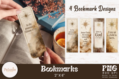 Christian bible verses being used as Trendy Christian Christmas bookmarks print
