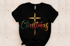 Christian Christmas Cross PNG,Coquette Jesus Christmas Png Product Image 5