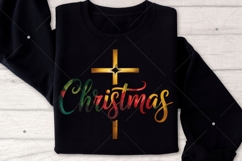 Christian Christmas Cross PNG,Coquette Jesus Christmas Png Product Image 7