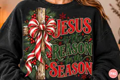 Jesus Is the Reason for the Season PNG | Christian Christmas Product Image 1