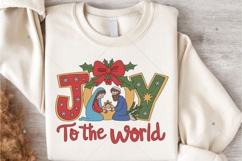 Christian Christmas PNG, Joy To The World Png, Coquette Product Image 7