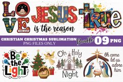 Christian Christmas Sublimation Bundle PNG Product Image 1