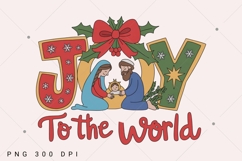 Christian Christmas PNG, Joy To The World Png, Coquette Product Image 1