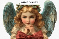 Christian Christmas Vintage Angels Lady Girl Jesus Christ Women PNG  Wings  Transparent Print junk journal collage scrapbooking designs sublimation printable