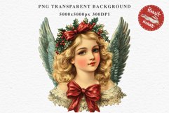 Christian Christmas Vintage Angels Lady Girl Jesus Christ Women PNG  Wings  Transparent Print junk journal collage scrapbooking designs sublimation printable