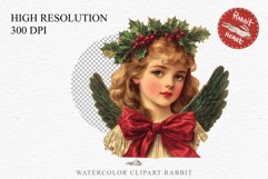 Christian Christmas Vintage Angels Lady Girl Jesus Christ Women PNG  Wings  Transparent Print junk journal collage scrapbooking designs sublimation printable