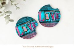 Christian Coaster Sublimation Faith Coaster  Love Coaster