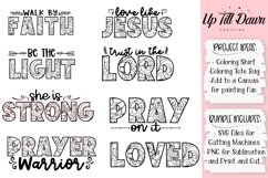 Christian Mandala SVG, Bible Verse SVG, Coloring Bible Verse Product Image 2