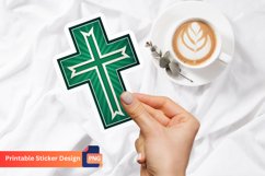 Christian Cross Sticker, Christian Faith Sticker Product Image 1