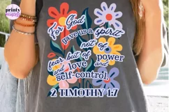 Scripture png, Christian Floral Sublimation PNG file Product Image 6
