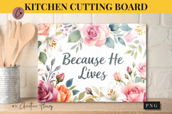 Christian Easter Cutting Board Design | Easter PNG Product Image 1