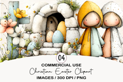 Christian Easter Clipart Product Image 1