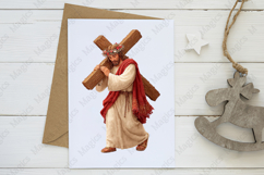 Christian Easter Clipart Watercolor Jesus Png Product Image 3