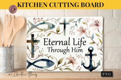 Christian Easter Cutting Board Design | Easter PNG Product Image 1