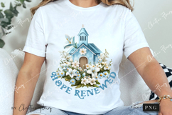 Easter Hope Renewed PNG, Christian PNG Product Image 3