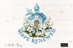 Easter Hope Renewed PNG, Christian PNG Product Image 4