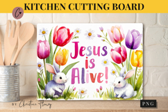 Christian Easter Cutting Board Design | Easter PNG Product Image 1