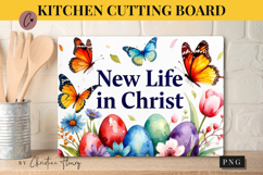 Christian Easter Cutting Board Design | Easter PNG Product Image 1